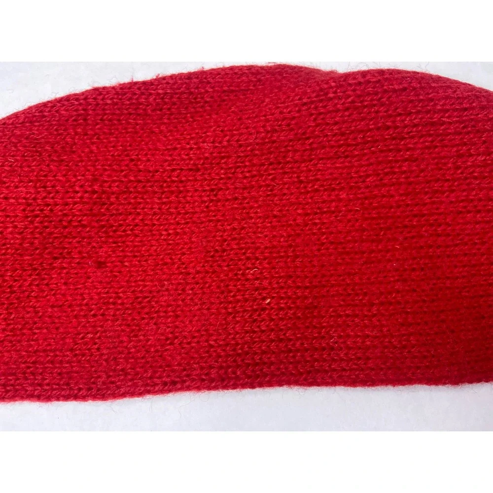 Steeplechase Red Wool Blend Crewneck Sweater Mens XL Solid‎ Long Sleeve Knit